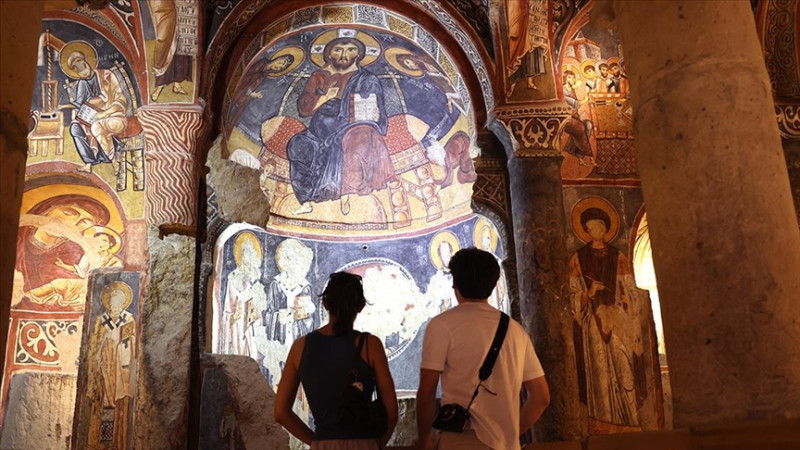 Karanlık Kilise'nin freskleri 1 milyondan fazla ziyaretçiyi ağırladı