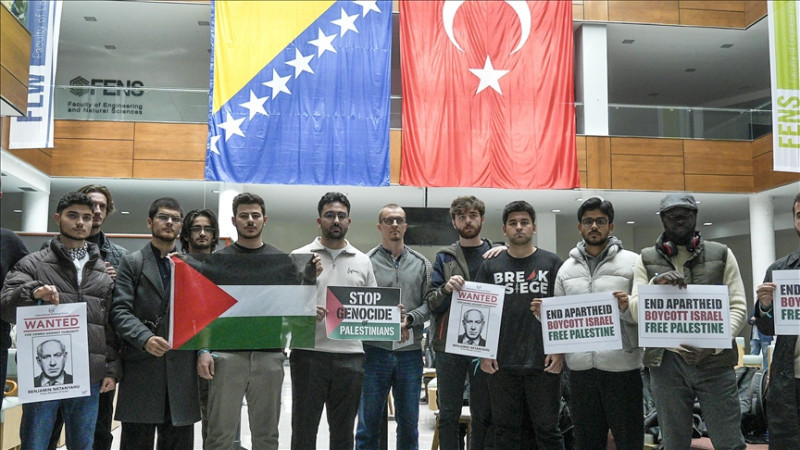 Studenti IUS-a u Sarajevu održali skup podrške Globalnoj flotili Sumud